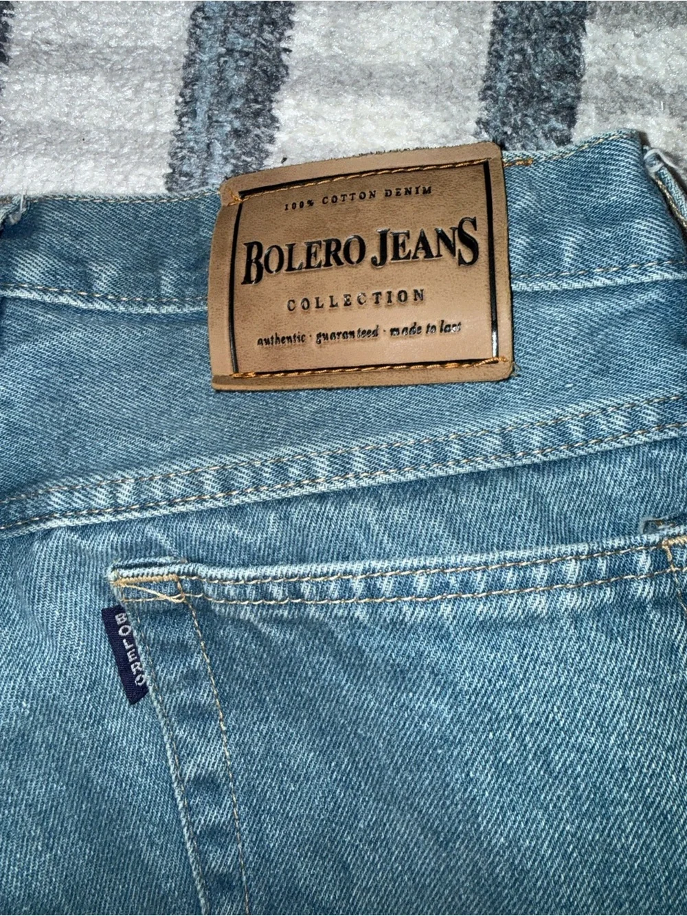 Vintage Bolero Jeans Collection Classic Straight Fit Men's Blue Jeans Size 32